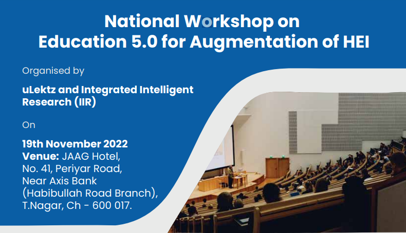 National Workshop on Education 5.0 for Augmentation of HEI